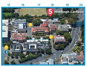 Hiddingh Campus map