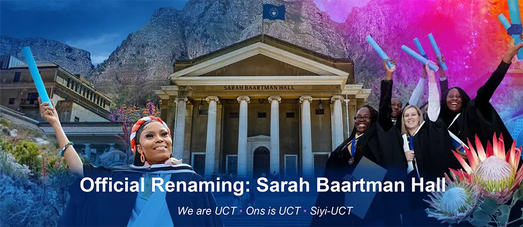Official Renaming: Sarah Baartman Hall RSVP page banner