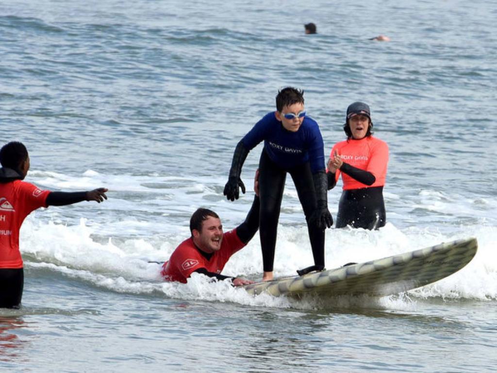 Roxy Davis’ surf therapy programme boasts several benefits for children with disabilities.