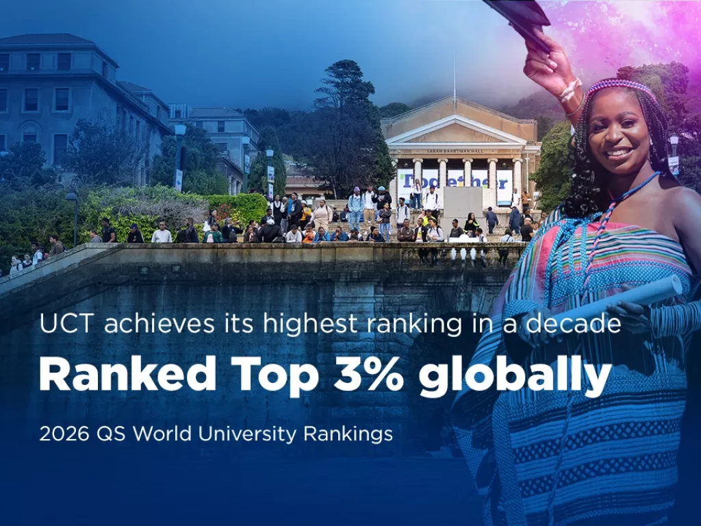 UCT Ranked Top 3% globally