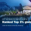 UCT Ranked Top 3% globally